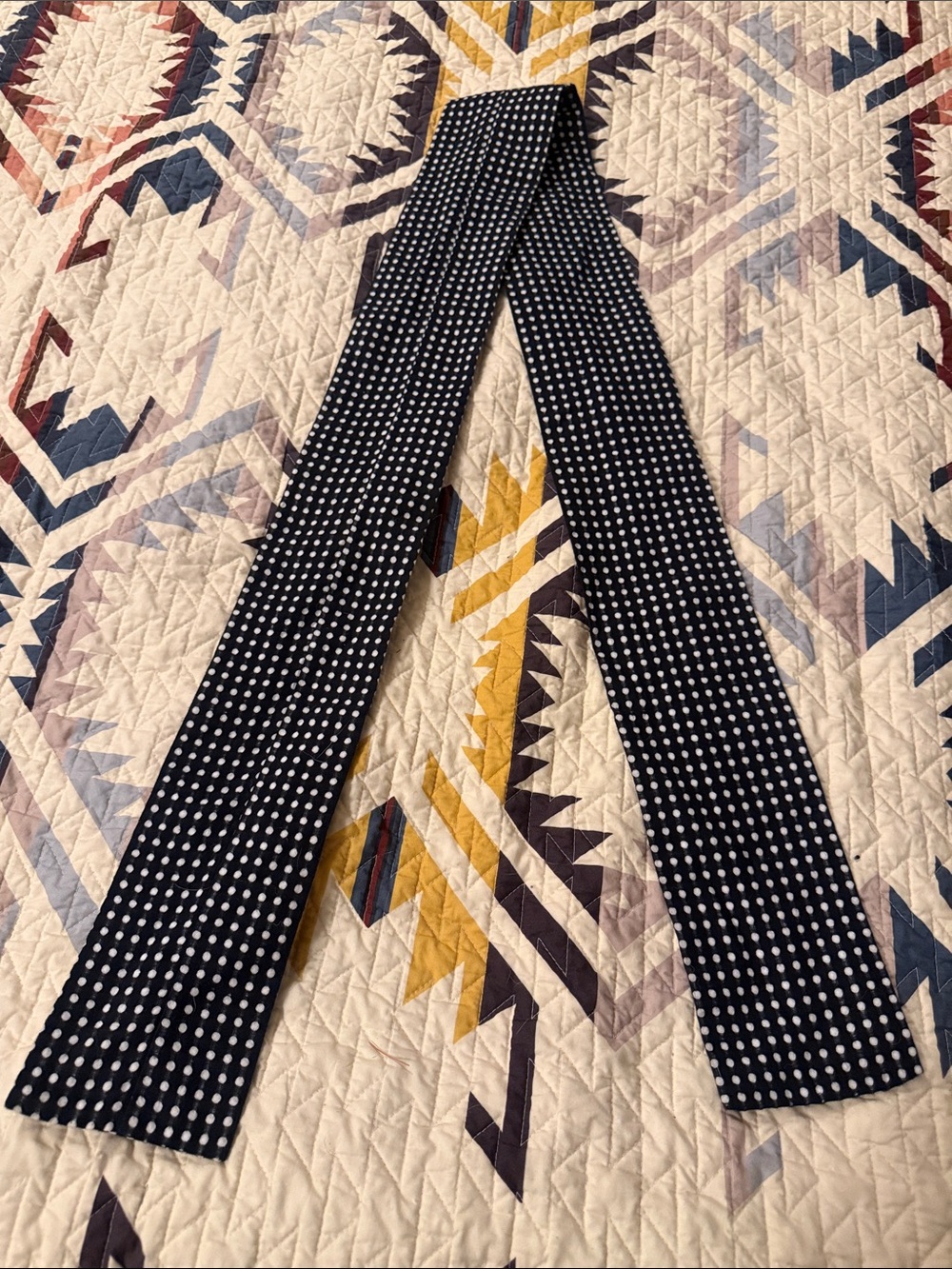Black and White Polka Dot Scarf